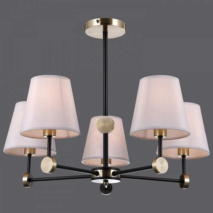 Люстра на штанге ILLUMICO CASTOR IL0394-5CSQ-24 BK AB CASTOR