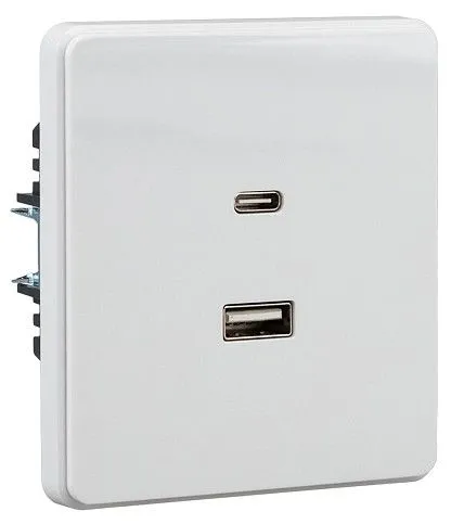 Розетка 2хUSB type A и C без рамки Kranz ROUND KR-78-0734-1