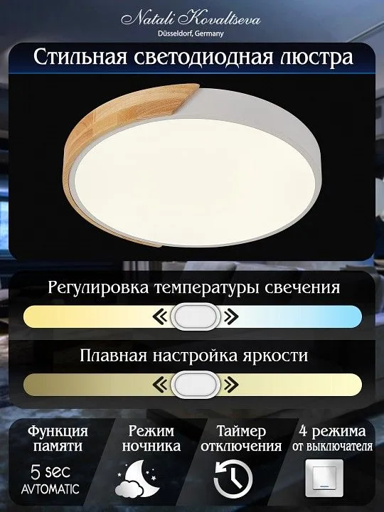 Накладной светильник Natali Kovaltseva Scandinavian LED LAMPS 81181