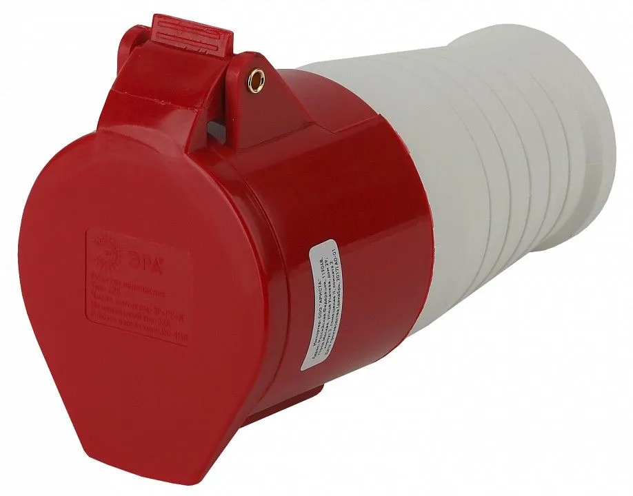Розетка с заземлением Эра  R-32-3P-PE-N-IP44