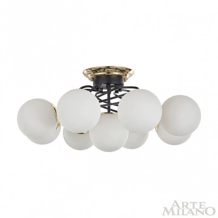 Потолочная люстра Arte Milano Neapolis-76408 276408/8+1 BK/GD