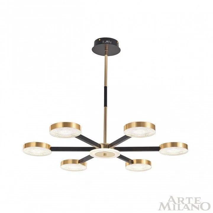 Люстра на штанге Arte Milano Ferrara-72079 272079/6 BK/GD