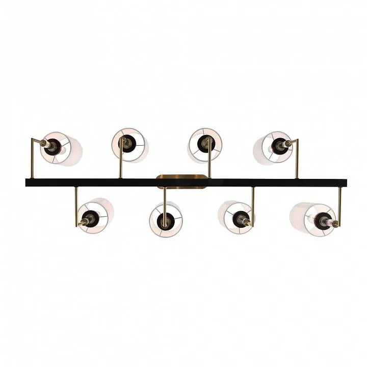 Люстра на штанге ST-Luce BLACK+BRASS SL1404.338.08