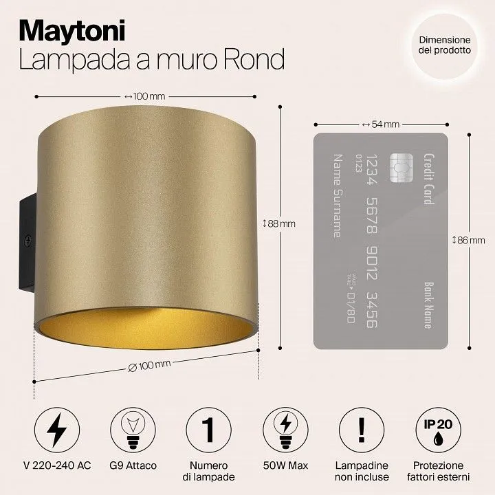 Бра Maytoni Technical Ронд C066WL-01MG