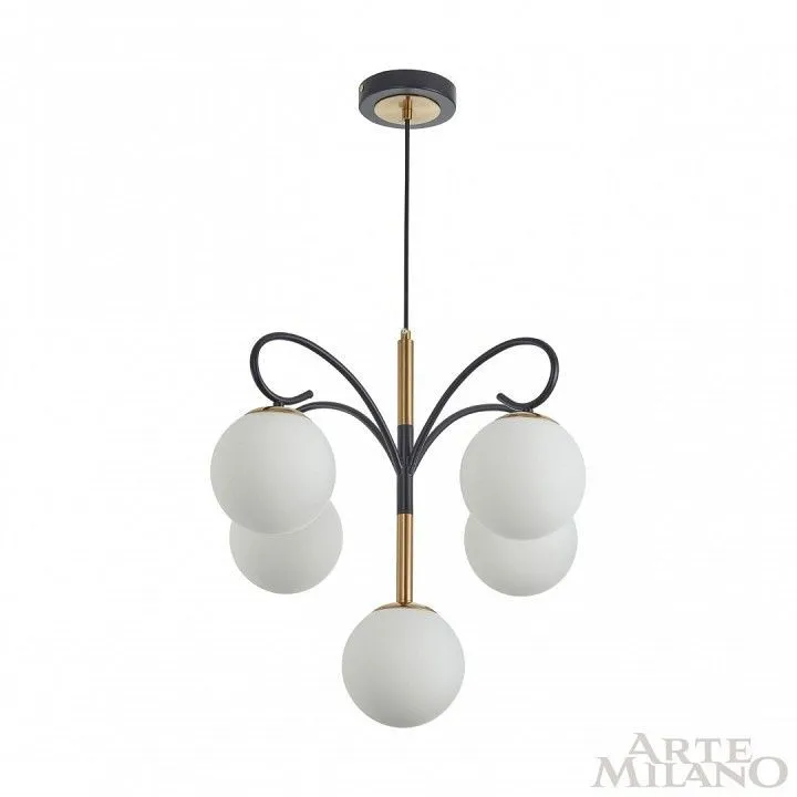 Подвесная люстра Arte Milano Neapolis-73808 273808/4+1 BK/GD