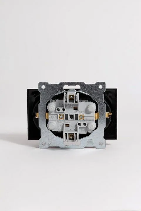 Розетка двойная с заземлением, без рамки Elbi Eleсtriс Zena Vega 609-014800-907