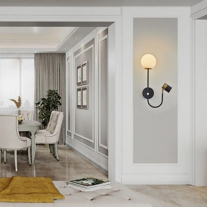 Бра с подсветкой Arte Milano Ferrara-71040 274802/1+1B BK/GD