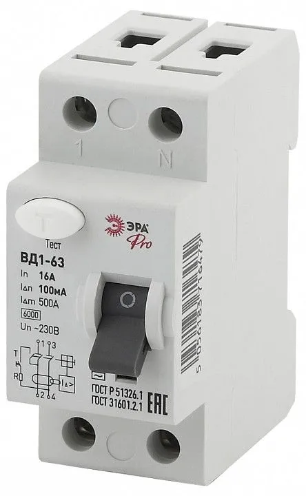 Устройство защитного отключения 2P Эра ВД1-63 NO-902-72