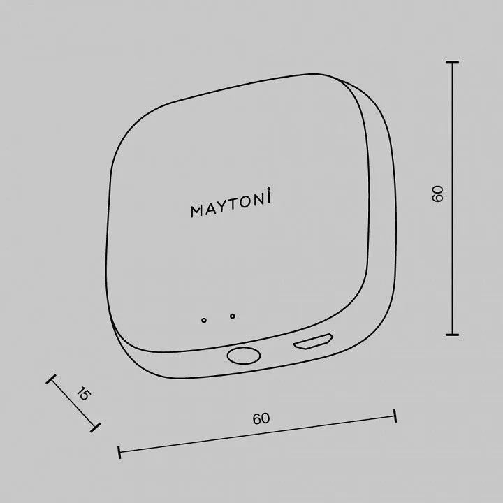 Конвертер Wi-Fi для смартфонов и планшетов Maytoni Lighting control Конвертеры MD-TRA034-W