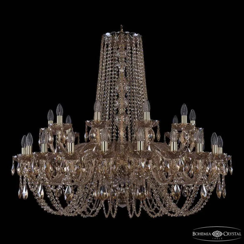 Подвесная люстра Bohemia Ivele Crystal 1402 1402/20+10/400 G M721