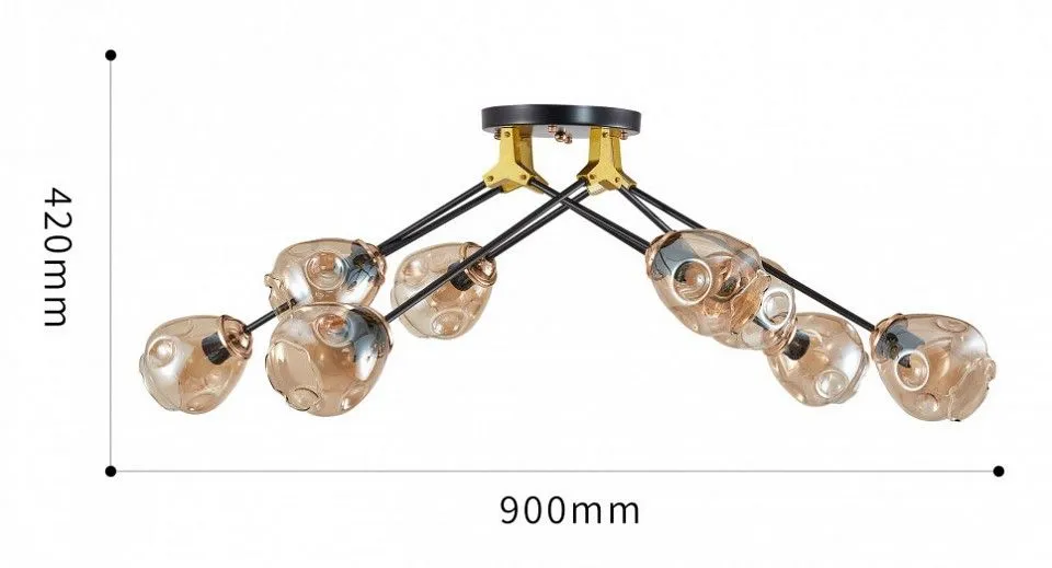 Потолочная люстра Arte Milano AMALFI 252588/8 Br