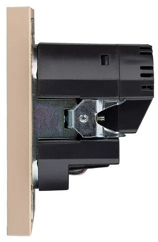 Розетка с заземлением и со шторкой и 2хUSB, без рамки Kranz STRONG KR-78-0704-8