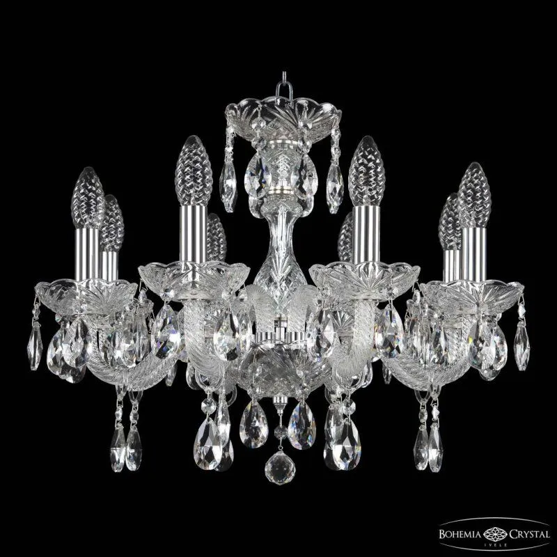 Подвесная люстра Bohemia Ivele Crystal 117 117/8/165 Ni