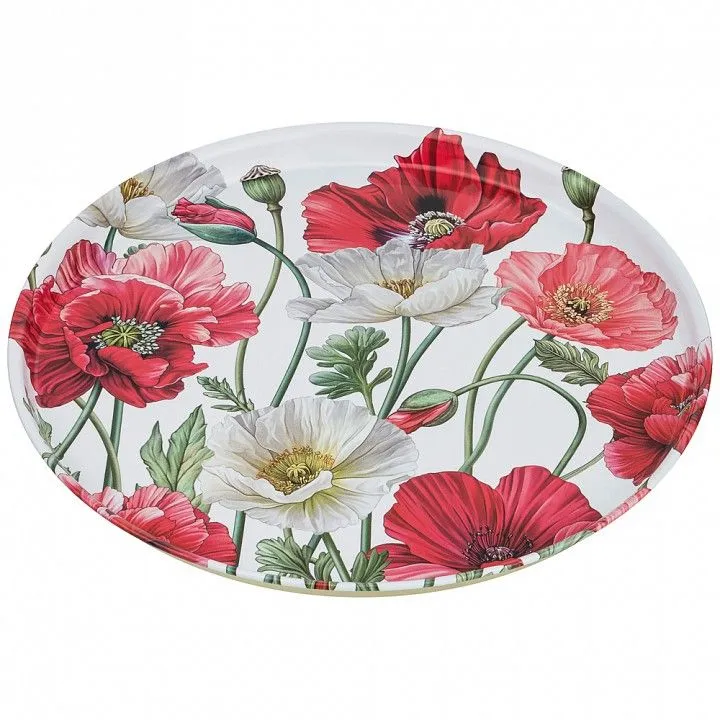 Поднос (33x2.1 см) Маки 898-011