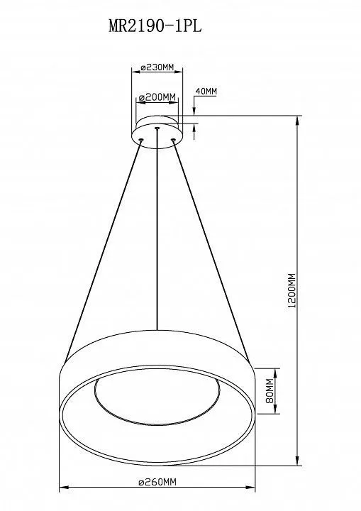 Подвесной светильник MyFar Shannon MR2190-1PL Подвесной светильник MyFar Shannon MR2190-1PL