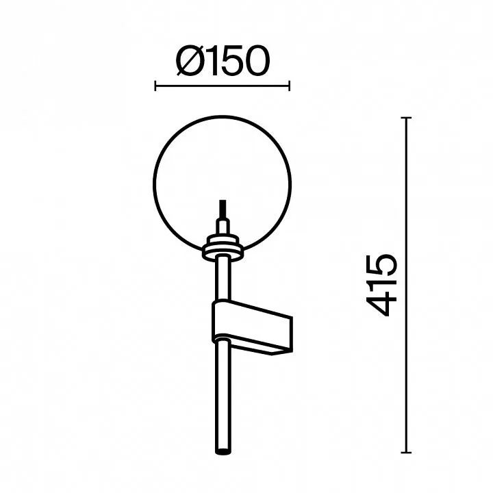 Бра Maytoni Настроение MOD172WL-01B