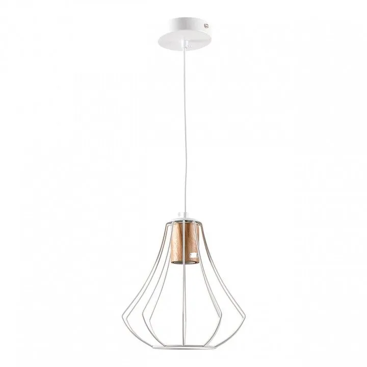 Подвесной светильник Imex MD.9052 MD.9052-1-P-WH+WOOD