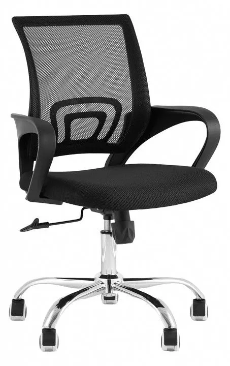 Кресло компьютерное Stool Group TopChairs Simple New WH-805 black, УТ000037106 Кресло компьютерное Stool Group TopChairs Simple New WH-805 black, УТ000037106