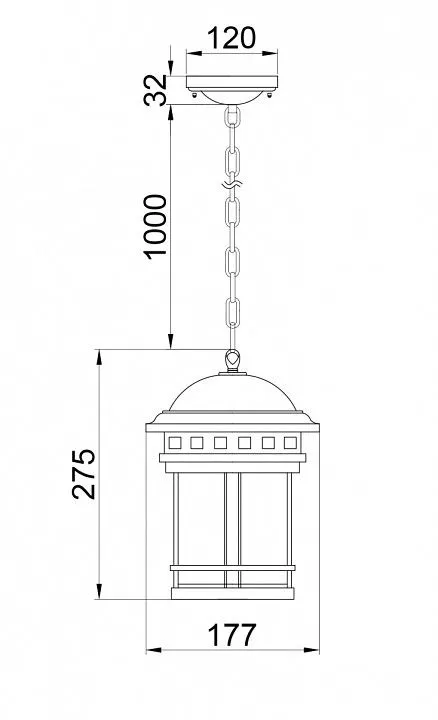 Подвесной светильник Maytoni Outdoor Саламанка O031PL-01BR