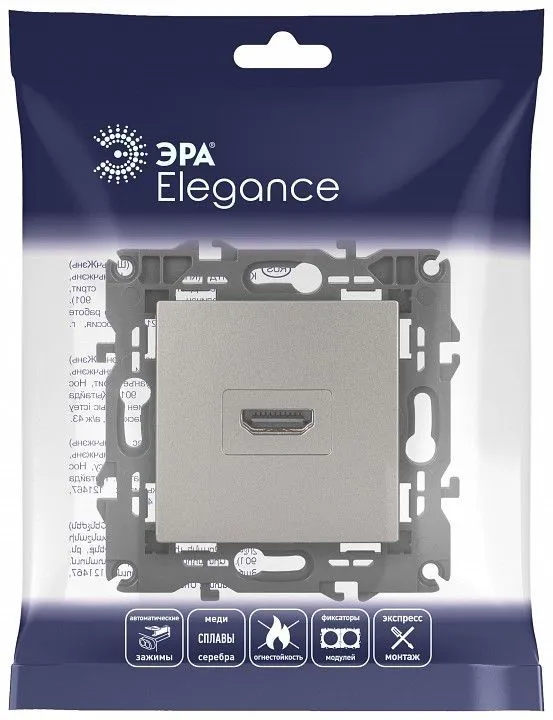 Розетка акустическая без рамки Эра Эра Elegance 14-3114-16