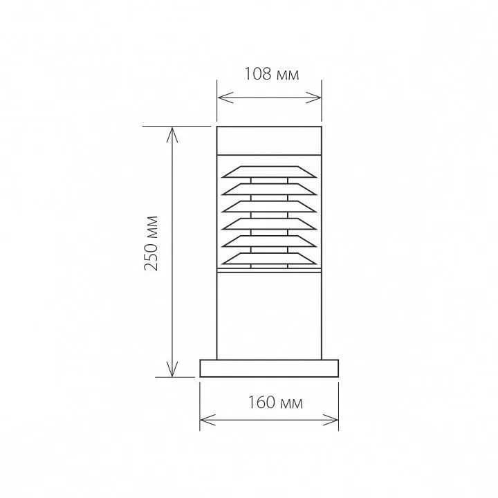 Наземный низкий светильник Elektrostandard Strada a035096
