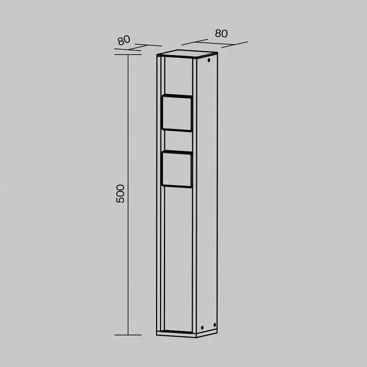 Блок розеток наземный Maytoni Outdoor Розетка O459FL-GF02SC