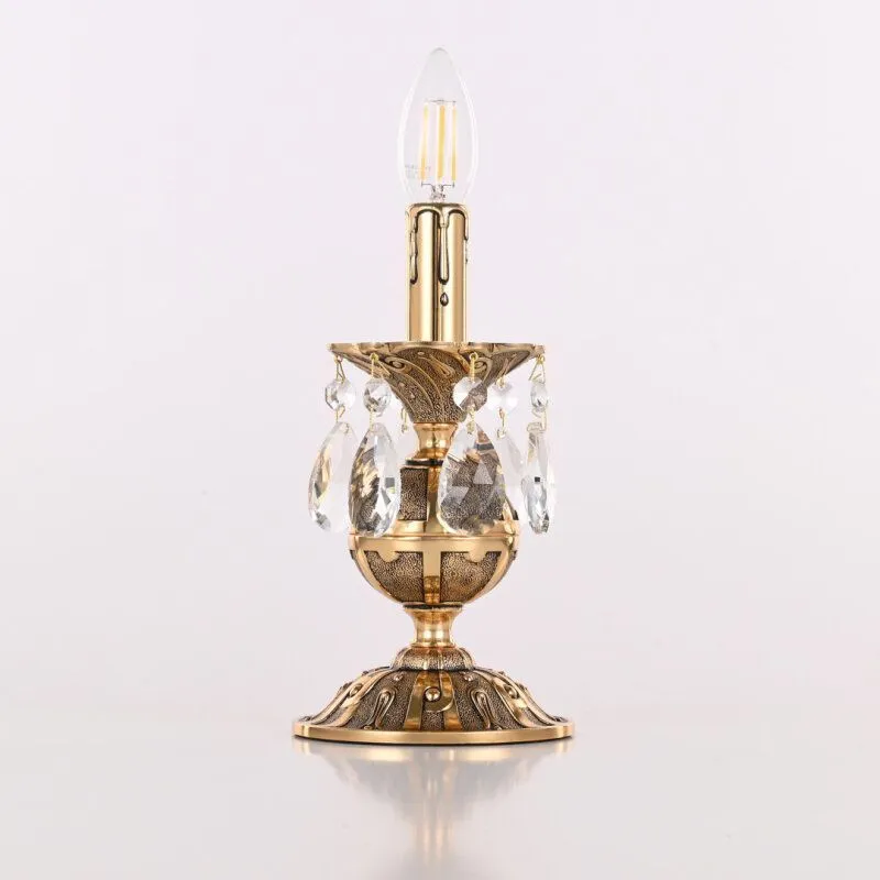 Настольная лампа декоративная Bohemia Ivele Crystal AL77 AL77500L/1-23 GB