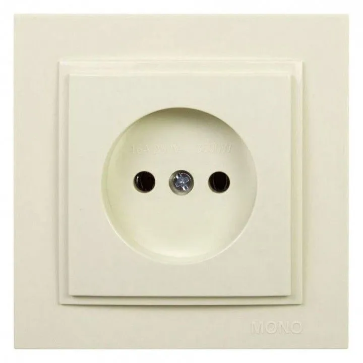 Розетка без заземления Mono Electric Despina 102-170022-116