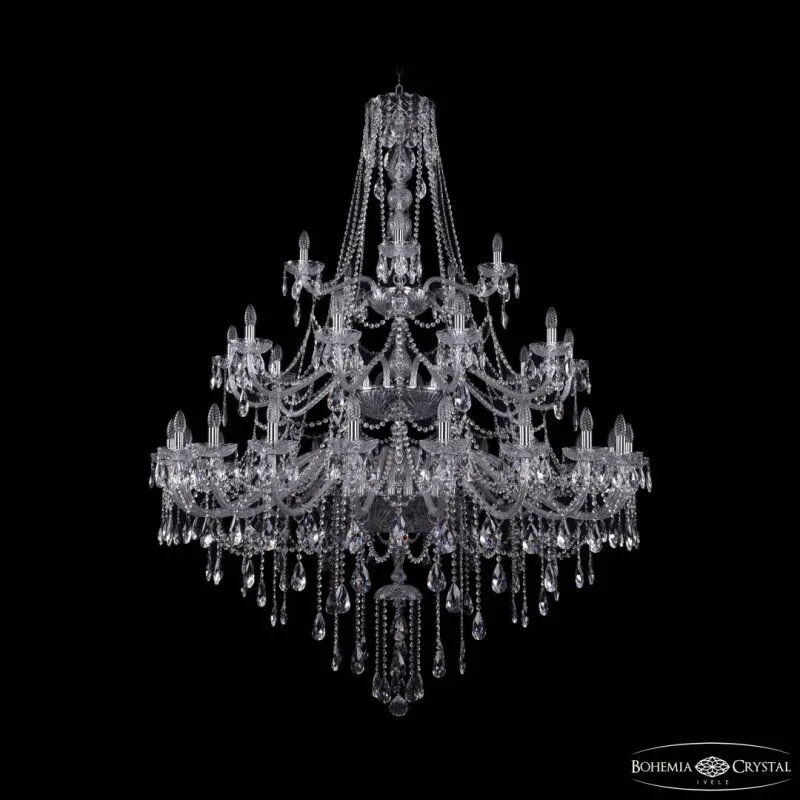Подвесная люстра Bohemia Ivele Crystal 1415 1415/20+10+5/530/3d Ni