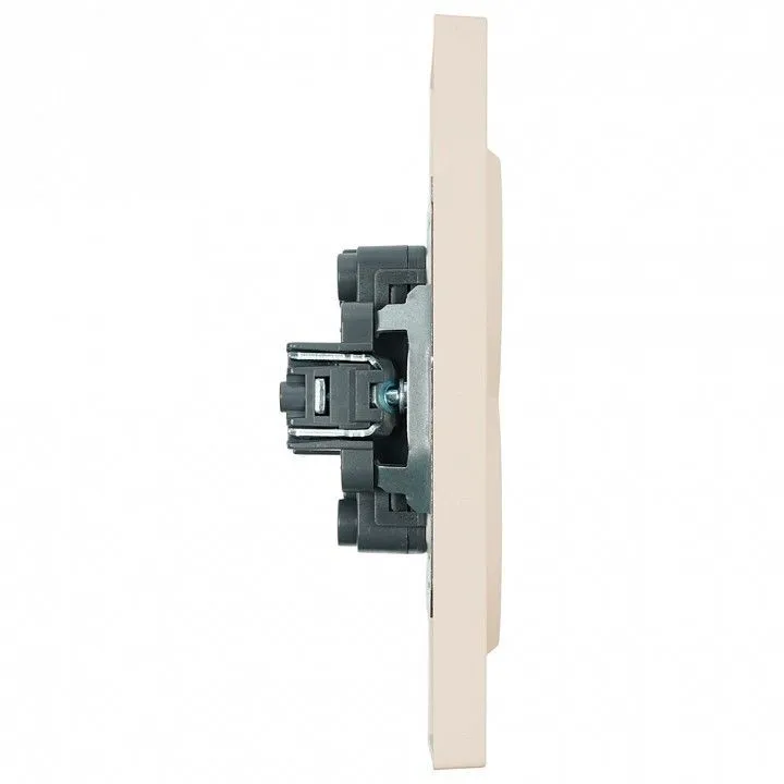 Розетка двойная без заземления и со шторкой Stekker Эмили 49903
