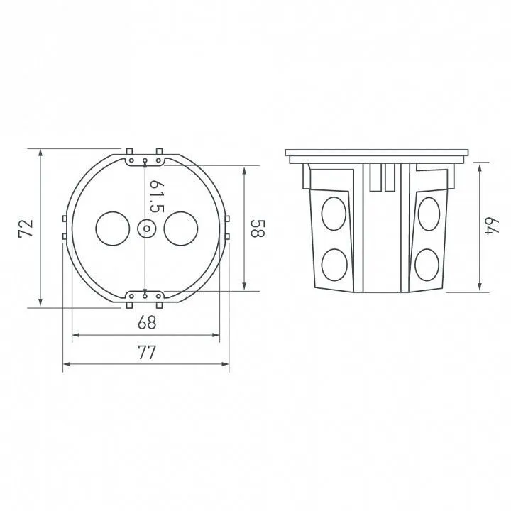 Подрозетник Arlight RMB 044895