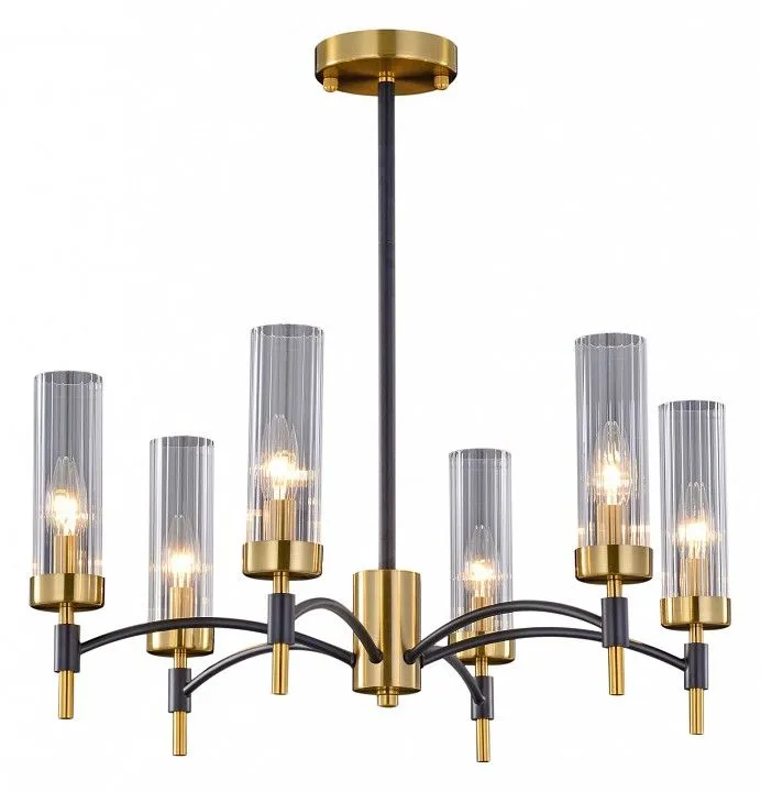 Люстра на штанге ILLUMICO BRASS TUBO IL5177-6PLS-29 BRASS TUBO