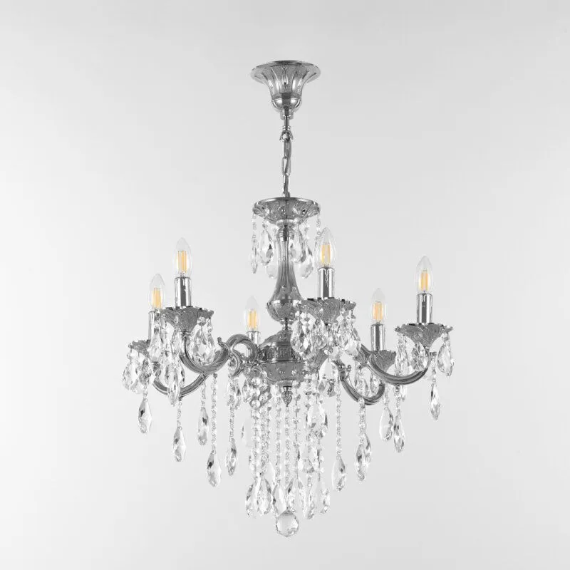 Подвесная люстра Bohemia Ivele Crystal AL77 AL77101/6/175 B Ni