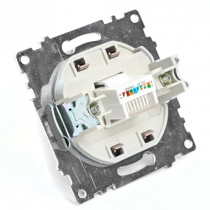 Розетка Ethernet RJ-45 без рамки Stekker Катрин 49023