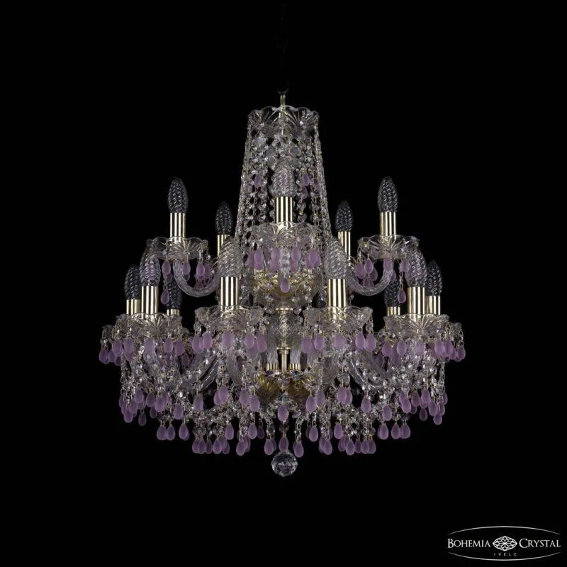 Подвесная люстра Bohemia Ivele Crystal 1410 1410/10+5/195/2d G V7010