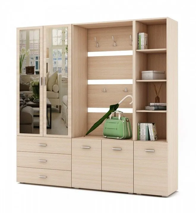 Стенка для прихожей ВМФ Мартин-3 ПРМ-3-ДМ Стенка для прихожей ВМФ Мартин-3 ПРМ-3-ДМ