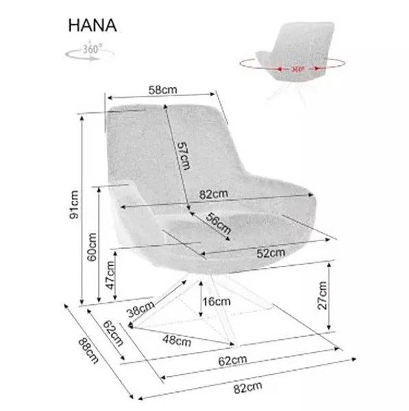 Кресло Hana Brego