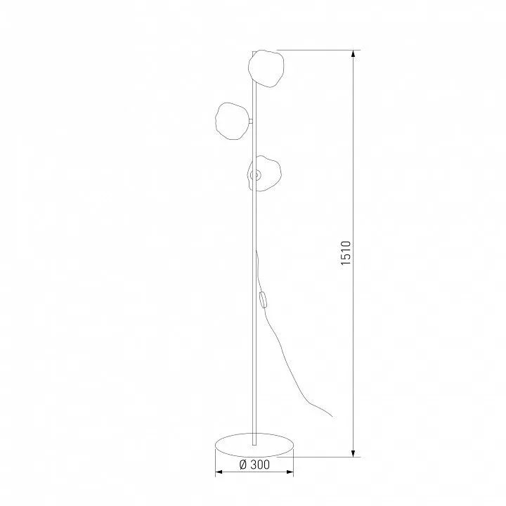 Торшер TK Lighting Lava Brown 16150