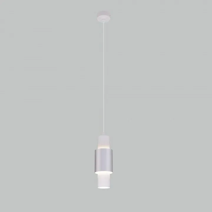 Подвесной светильник Eurosvet Bento 50204/1 LED белый/матовое серебро