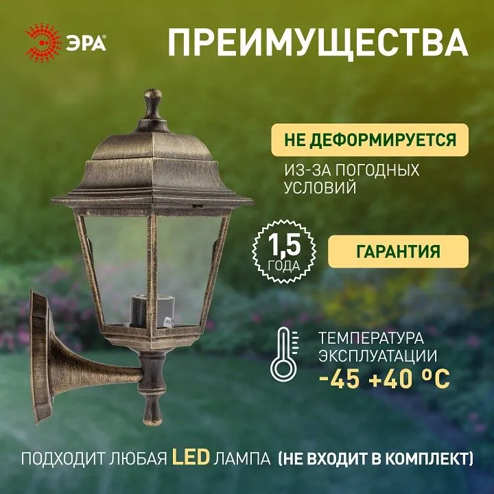 Светильник на штанге Эра  НБУ 04-60-001 бронза