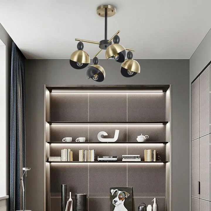 Люстра на штанге Arte Milano Neapolis-71307 271307/4 BK/GD Люстра на штанге Arte Milano Neapolis-71307 271307/4 BK/GD