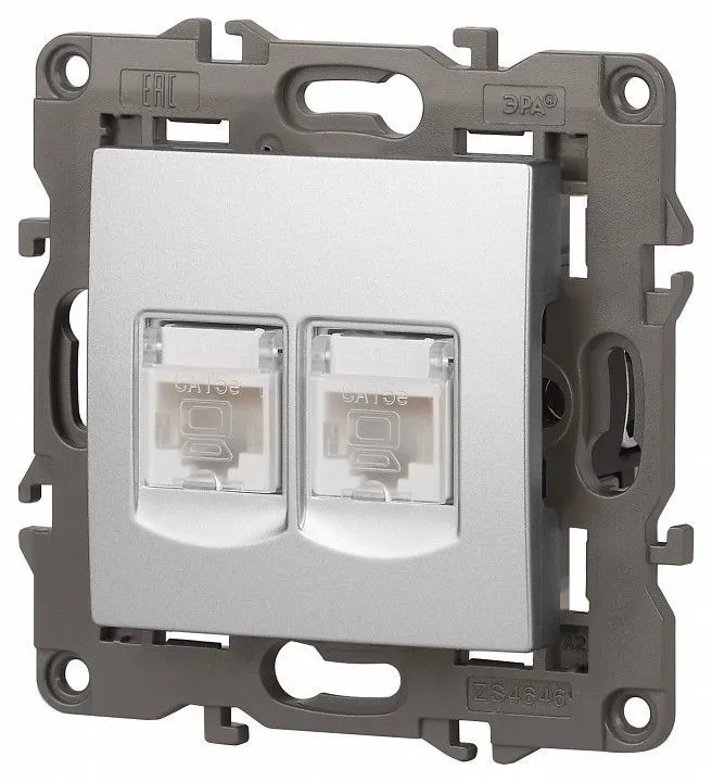 Розетка Ethernet RJ-45 без рамки Эра Эра Elegance 14-3108-03