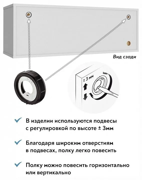 Полка навесная Эконом-стандарт П-02