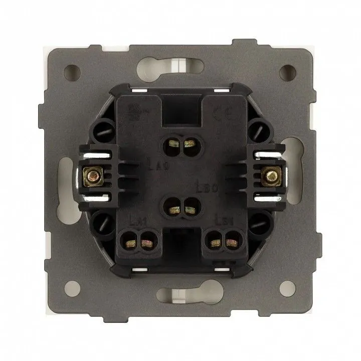 Выключатель двухклавишный без рамки Arlight SWT 054058