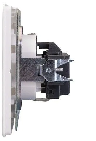 Розетка с заземлением и со шторкой, без рамки Kranz ROUND KR-78-0701-1