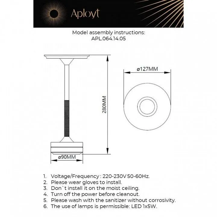 Настольная лампа декоративная Aployt Markel APL.064.14.05