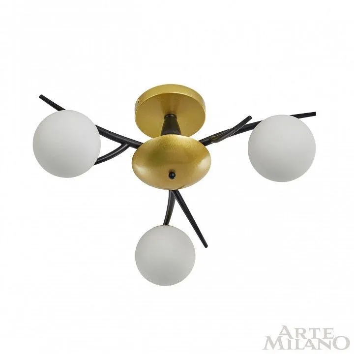 Потолочная люстра Arte Milano Neapolis-73408 273408/3 BK/GD Потолочная люстра Arte Milano Neapolis-73408 273408/3 BK/GD
