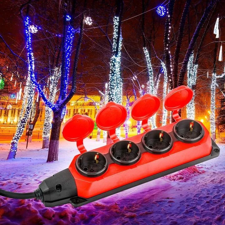 Удлинитель Эра  UK-4e-3x1,5-20m-IP44(KG)