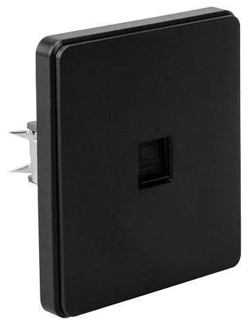 Розетка Ethernet RJ-45 и со шторками, без рамки Kranz ROUND KR-78-0724-3