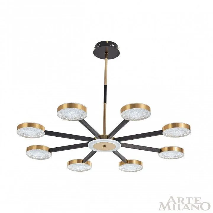 Люстра на штанге Arte Milano Ferrara-72079 272079/8 BK/GD